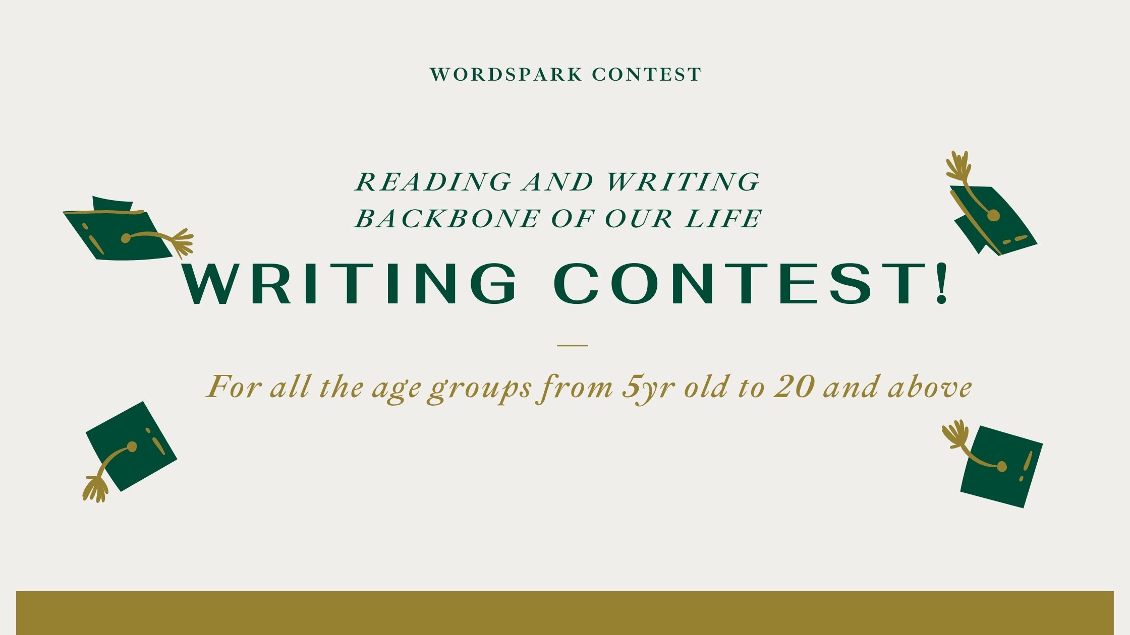 Announcement- WORDSPARK CONTEST